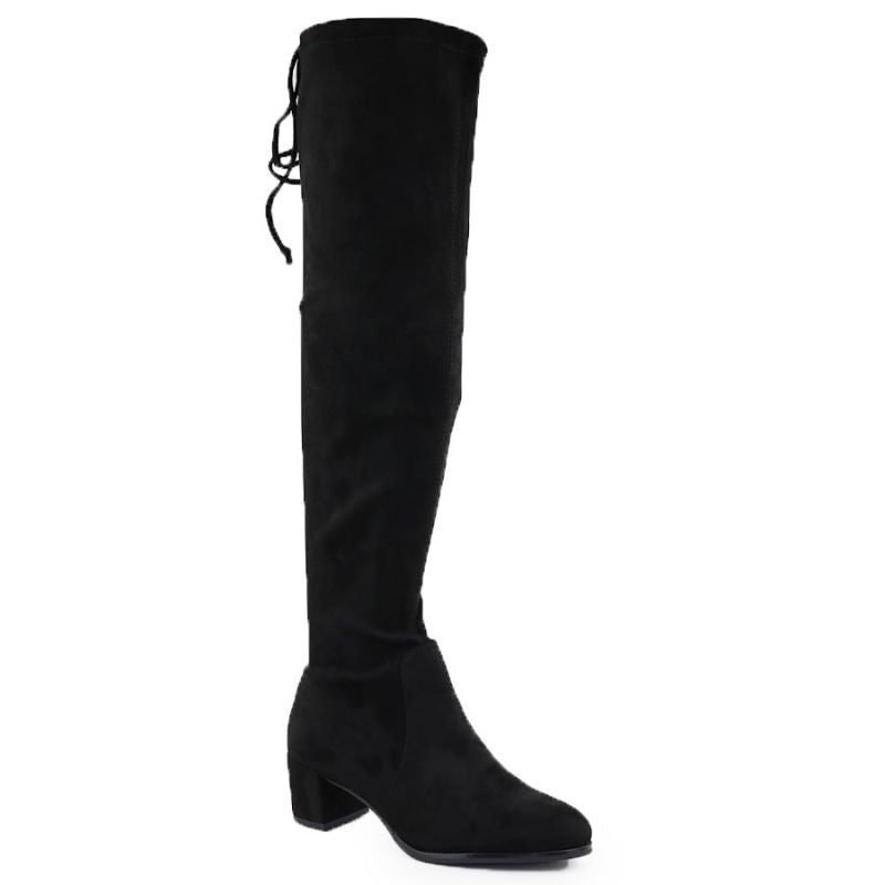 Women's over-the-knee boots, black, insulated, Sergio Leone KZ25413 Footwear Your Sports Performance