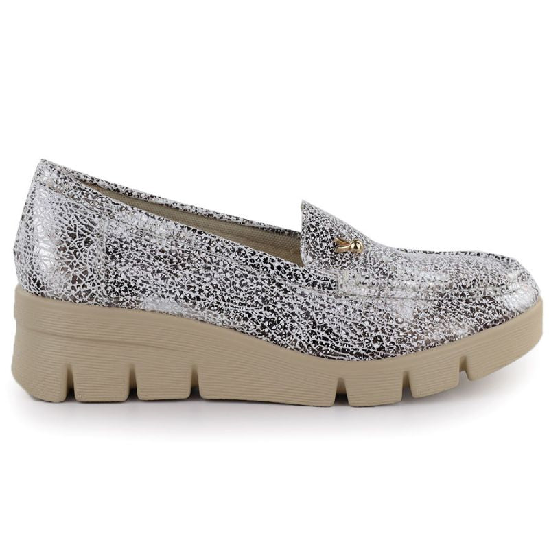 Women's gold platform shoes M.Daszyński MR23109D M. Daszyński