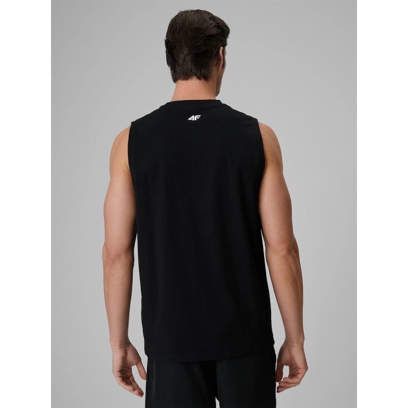 Men's relaxed sleeveless T-shirt with print 4F 4FRSS26TSLEM365-20S 4f