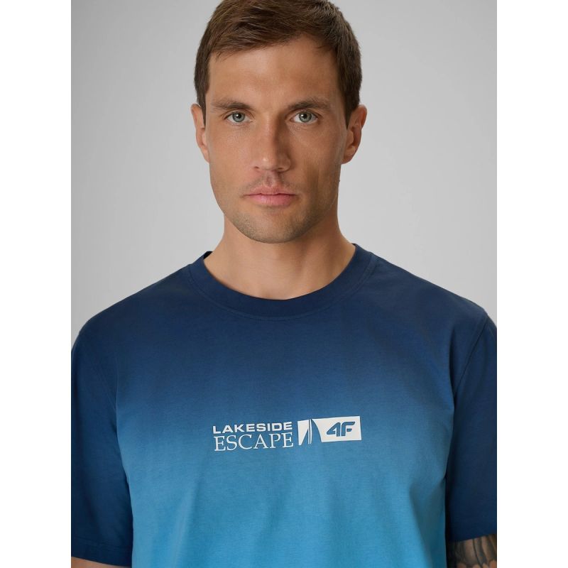Men's regular printed T-shirt 4F 4FRSS26TTSHM3995-31S