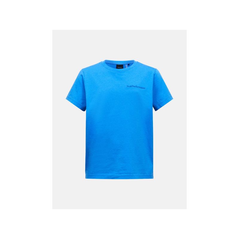 PEAK PERFORMANCE Jr Original Small Logo Tee blue