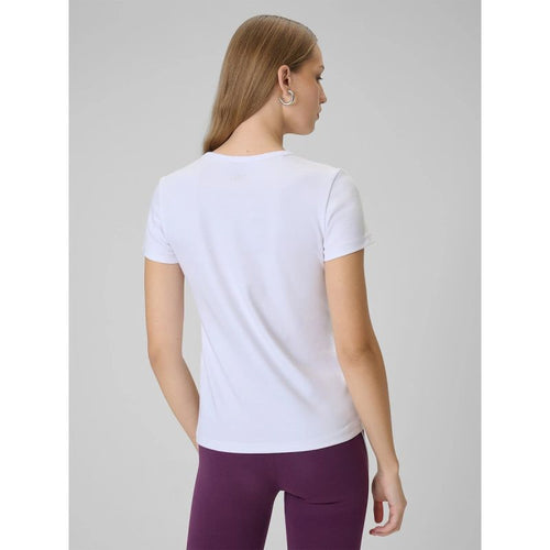 Women's slim plain T-shirt 4F 4FRAW25TTSHF3623-10S 4f