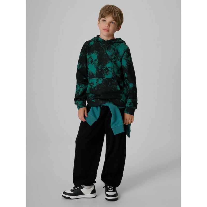 Boy's regular hooded sweatshirt 4F 4FJKAW26TSWSM3154-90A