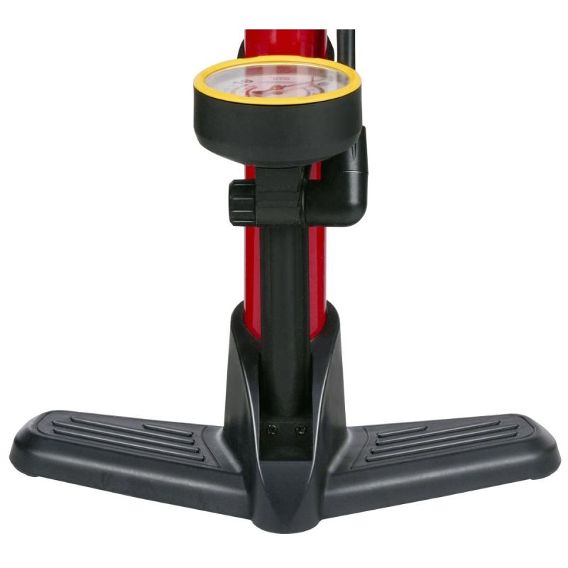 DUNLOP WORKSHOP BICYCLE PUMP 230 PSI (16 Bar) WITH MANOMETER RED Sport/Rowery/Akcesoria Rowerowe/Pompki Your Sports Performance
