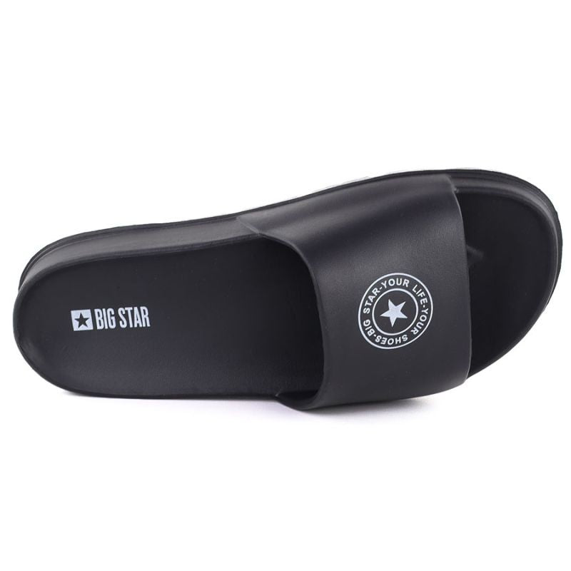 Women's pool beach flip-flops on a platform, black Big Star TT274A043 To be categorized Your Sports Performance