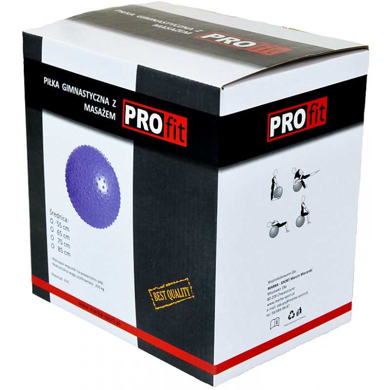 Gym ball with massage PROFIT 55cm purple DK 2104 Accessories/Training equipment Your Sports Performance