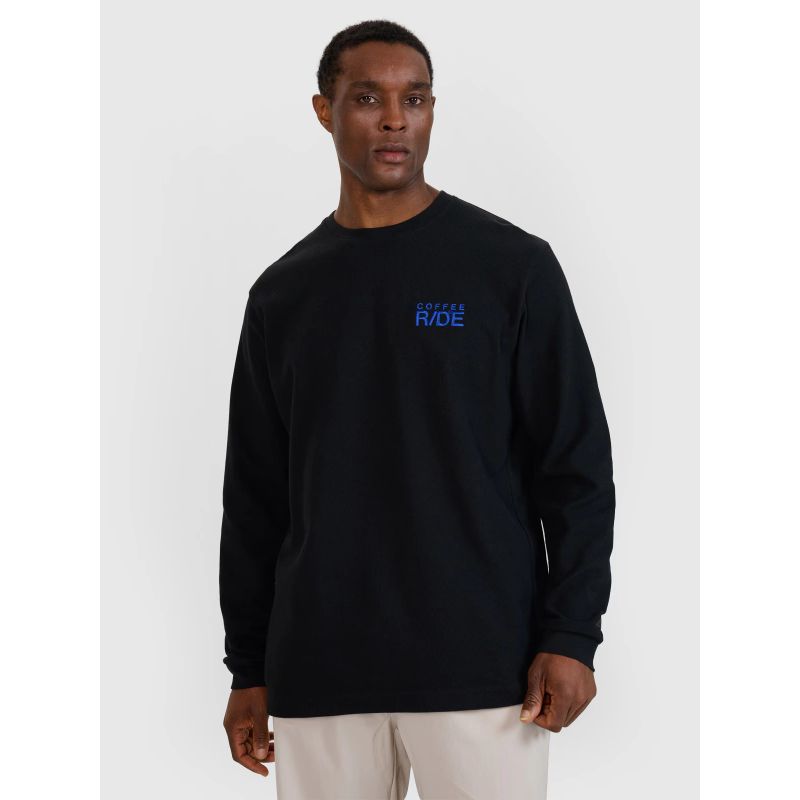 Men's oversize longsleeve with print 4F 4FWSS25TLONM390-20S *Kategoria tymczasowa Your Sports Performance
