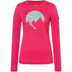 Women's SUPER.NATURAL W Gondola LS Long-Sleeve Shirt, Pink