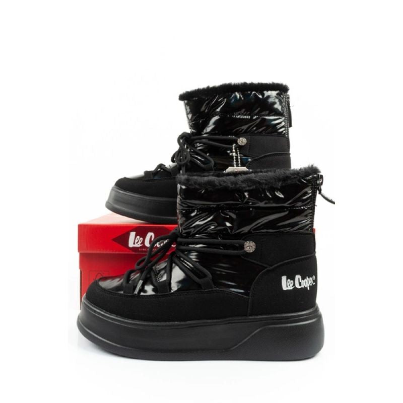 Lee Cooper women's winter hiking sports shoes, insulated, patent leather Lee Cooper