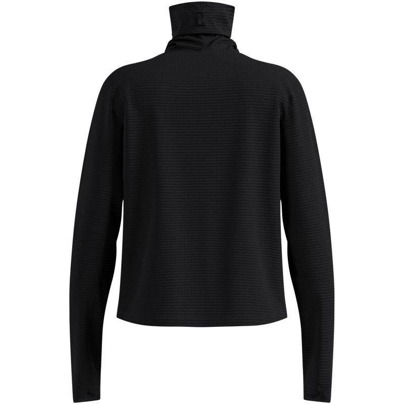 Women's Odlo ESSENTIAL THERMAL Mid Layer with Stand-Up Collar, Black