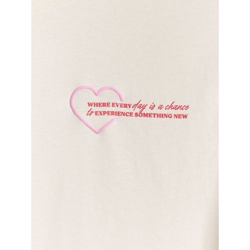 Oversized longsleeve with print for girls 4F 4FJRAW25TLONF589-11S 4f