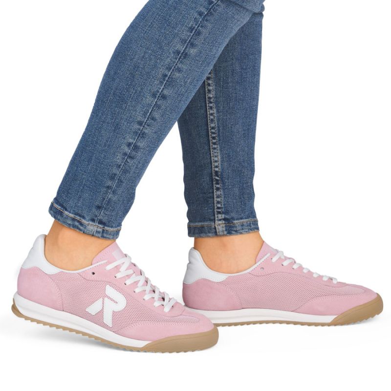Women's comfortable pink sneakers shoes Rieker W4000-31 Rieker