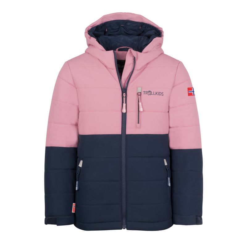 Trollkids Kids Hemsedal Snow Jacket XT ski winter jacket pink/navy blue (513-232) Clothing Your Sports Performance