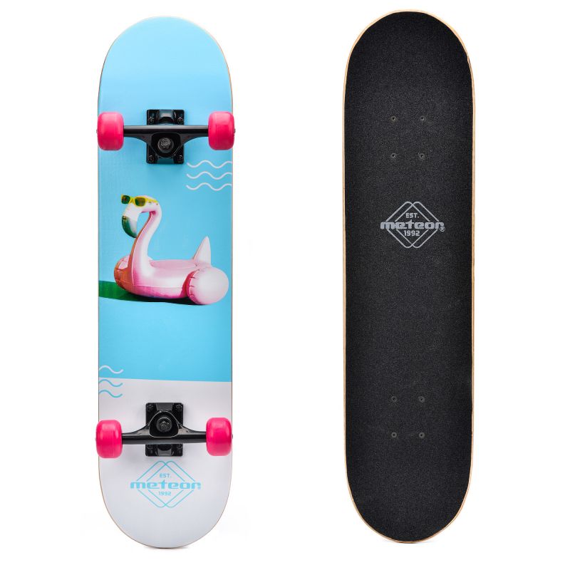 METEOR SKATEBOARD WOODEN FLAMINGO Your Sports Performance