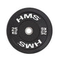 HMS BLACK BUMPER Olympic plate 25 kg BBR25 Accessories/Training equipment Your Sports Performance