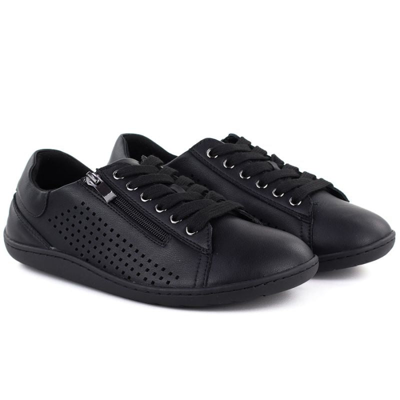 Women's leather barefoot shoes, openwork, black, Gino Fabiani OL38-6 Gino Fabiani