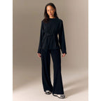 Women's regular sweatshirt with ties and modal 4F 4FRSS26TSWSF2784-20S