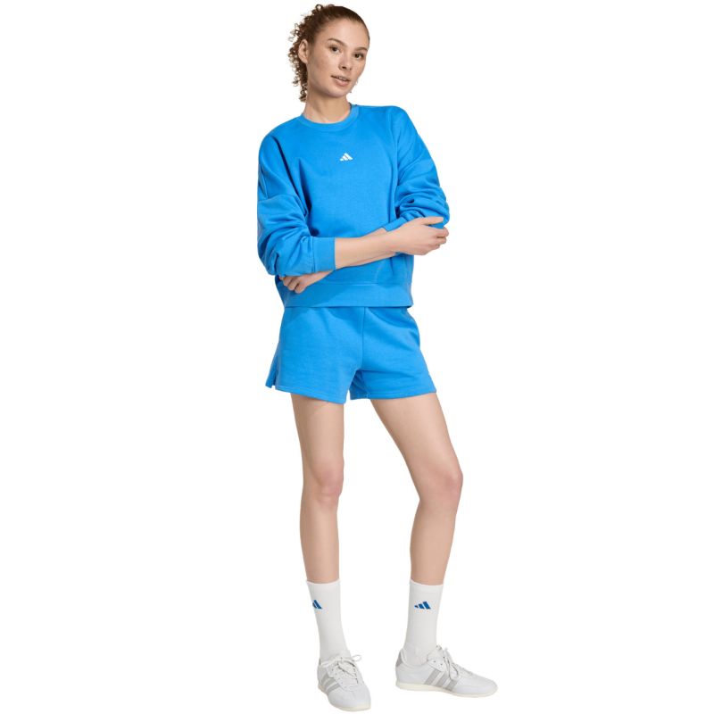 adidas Essentials Small Logo Feelcozy Women's Sweatshirt Blue KC5280