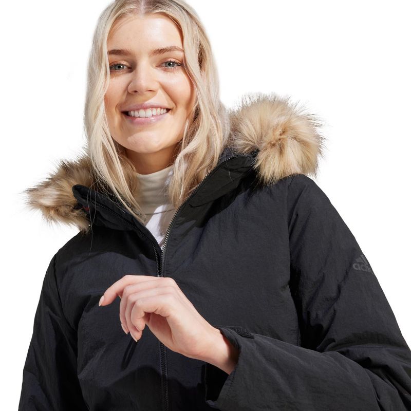 Adidas Parka Hooded Fur W IJ8260 Clothing/Lifestyle Adidas