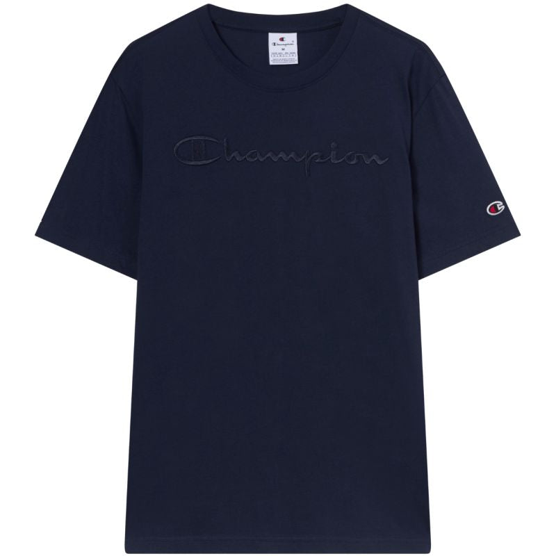 Men's Champion SS Tee Navy Blue 220273 BS501 In preparation Your Sports Performance