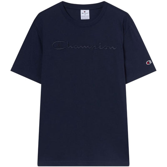 Men's Champion SS Tee Navy Blue 220273 BS501 In preparation Your Sports Performance