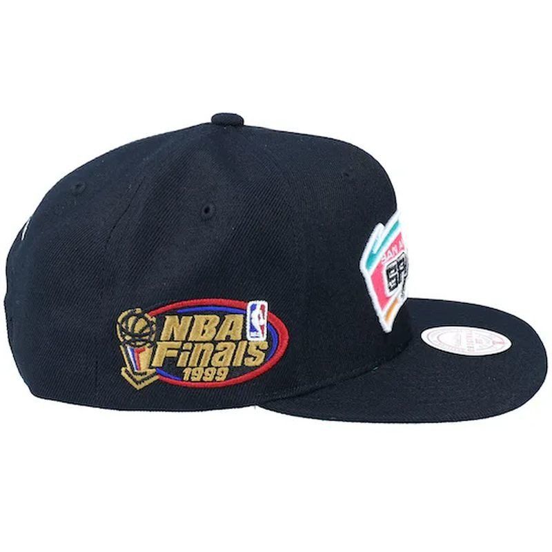 Mitchell & Ness NBA San Antonio Spurs Top Spot Snapback Hwc Spurs Cap HHSS2976-SASYYPPPBLCK In preparation Your Sports Performance