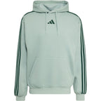 Men's adidas Essentials 3-Stripes Fleece Hoodie light green KY4172