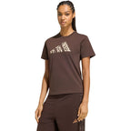 adidas Animal Graphic Women's T-Shirt Brown KT2676