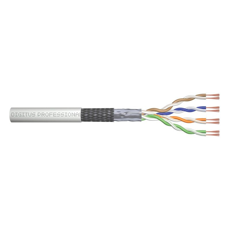 Digitus Cat.5e stranded cable, SF/UTP, AWG 26/7, PVC, 305m, gray, cardboard Kable, gniazda i wtyki/Kable sieciowe Your Sports Performance