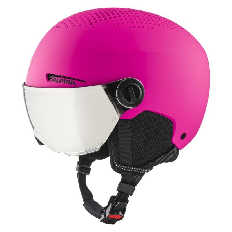 ALPINA ZUPO VISOR Q-Lite pink matt winter helmet 51-55 Narciarstwo/Kaski Your Sports Performance