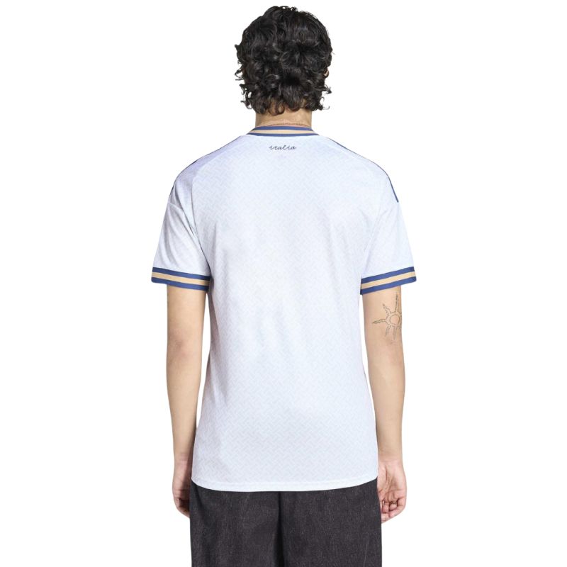 Men's adidas Italy 26 Away Jersey white and blue KC8704