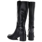 Sergio Leone KZ-14 black insulated high-heeled boots