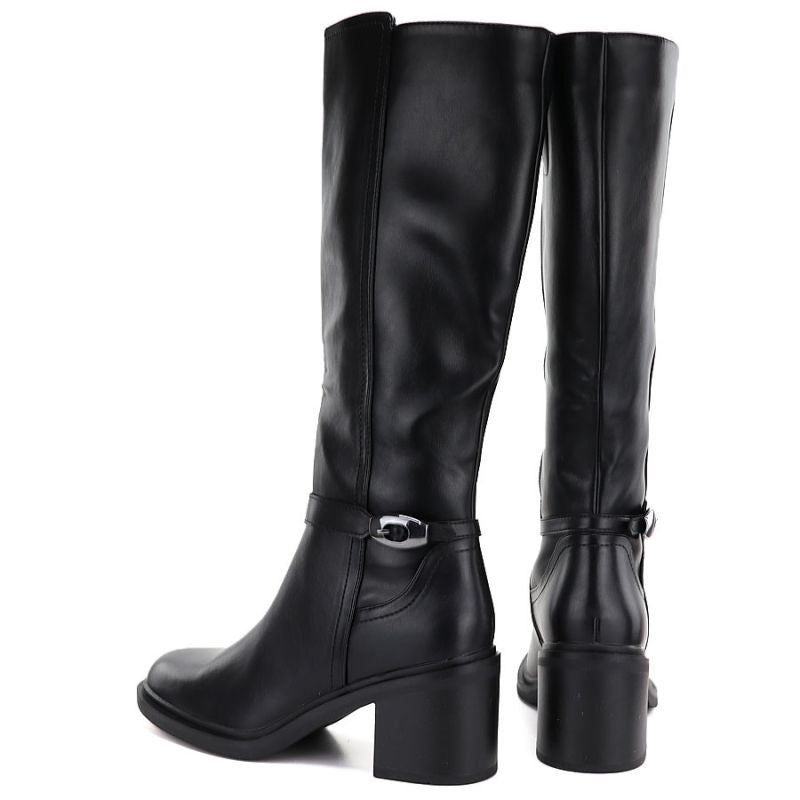 Sergio Leone KZ-14 black insulated high-heeled boots
