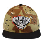 Mitchell & Ness NBA New Orleans Pelicans Choco Camo Cap - HHSS1101-NOPYYPPPCAMO Odzież/Czapki/Czapki z daszkiem Your Sports Performance