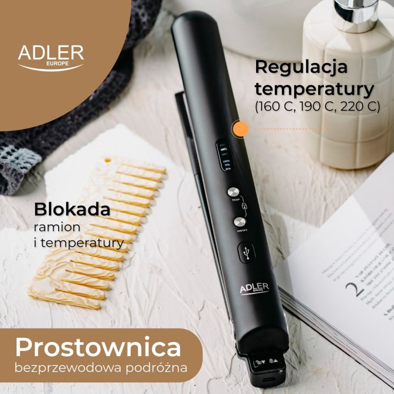 ADLER AD 2327b hair straightener black AGD - Produkty/Prostownice do włosów Your Sports Performance