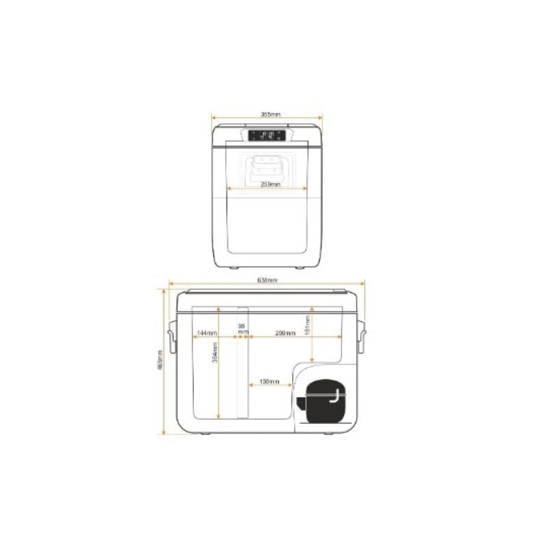 Yolco KX40 Green Portable Compressor Refrigerator AGD - Produkty/Lodówki turystyczne Your Sports Performance