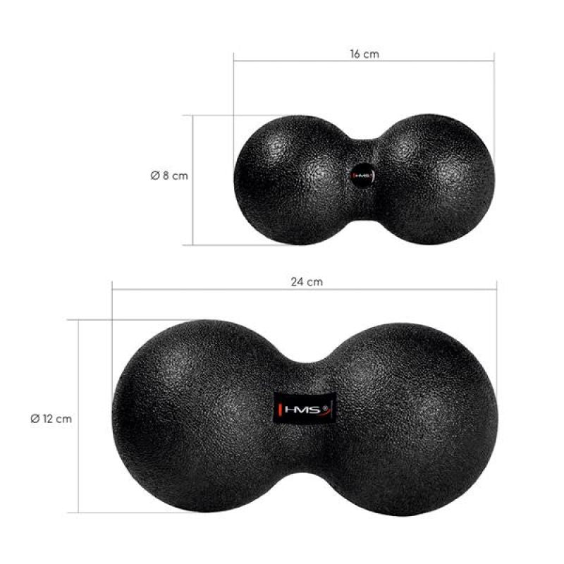 Double massage ball / Duo Ball HMS BLM02 12 * 24CM Accessories/Training equipment/Masażery Your Sports Performance