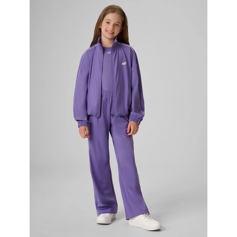 Girls' sports sweatpants 4F 4FJRSS26TTROF2019-51S
