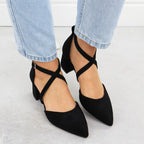 Sergio Leone SK-830 women's black block heel sandals Footwear Your Sports Performance