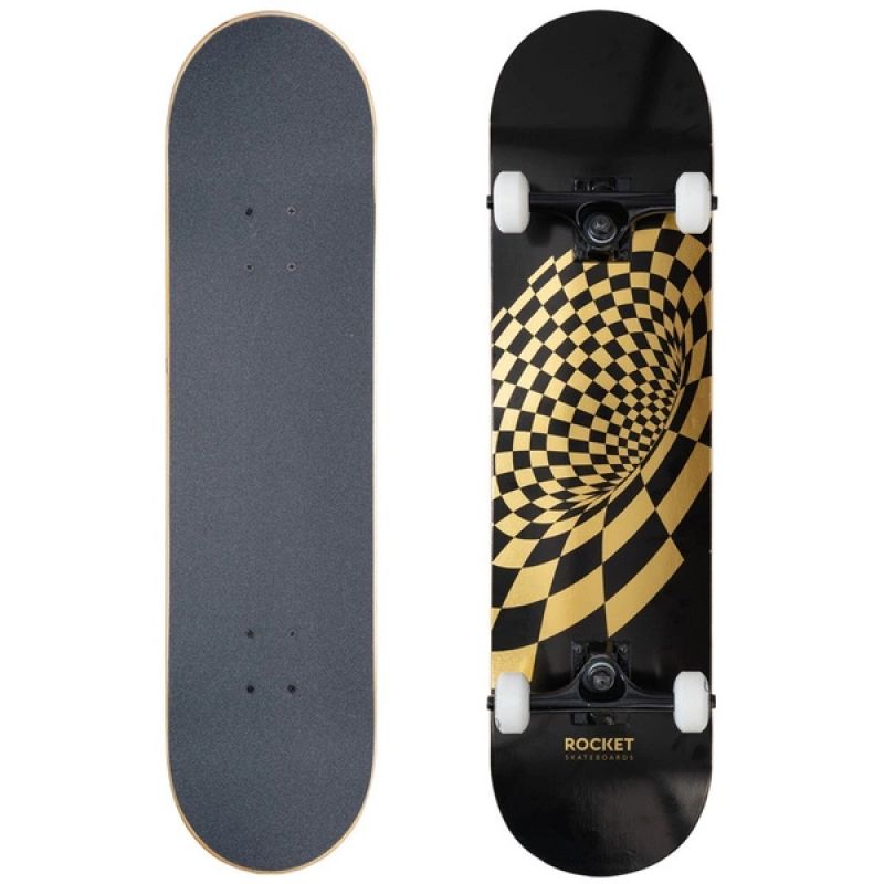 Rocket Vortex Foil Gold 8" skateboard RKT-COM-1553 Accessories/Skating/Rocket Your Sports Performance