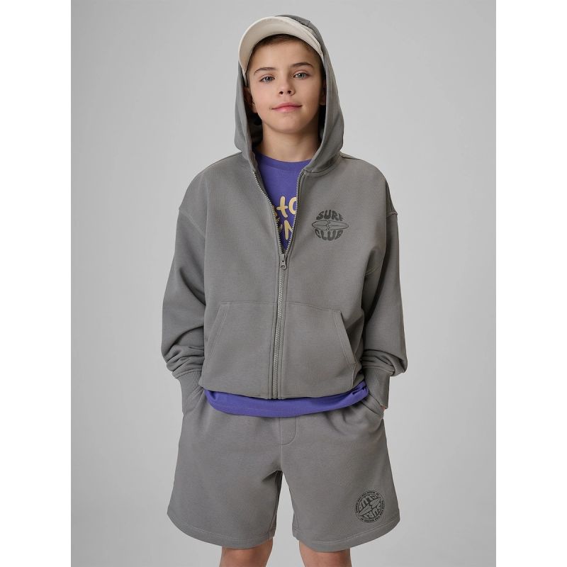 Boy's loose hooded sweatshirt 4F 4FJRSS26TSWSM2934-25S