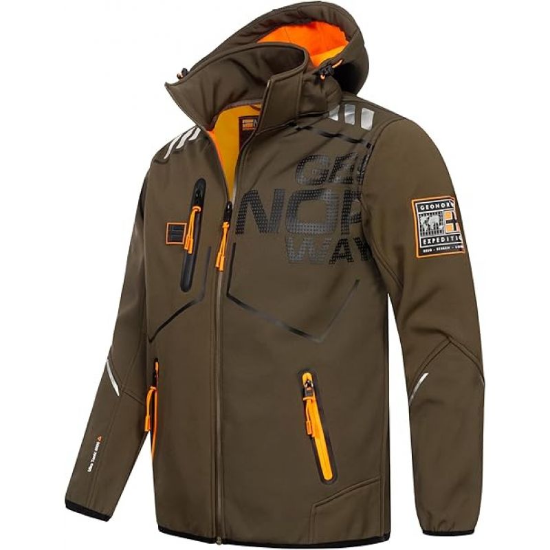 Geographical Norway Robin softshell jacket (WX1326H/GN KAKI) In preparation Your Sports Performance