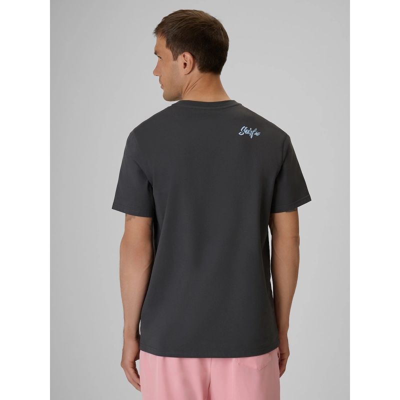 Men's regular printed T-shirt 4F 4FRSS26TTSHM4292-22S