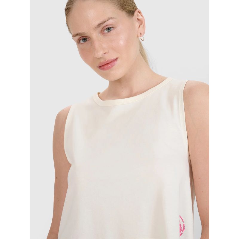 Women's regular printed top 4F 4FWSS25TSLEF118-11S *Kategoria tymczasowa Your Sports Performance