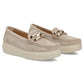 Beige leather wedge loafers Filippo DP7652 Filippo