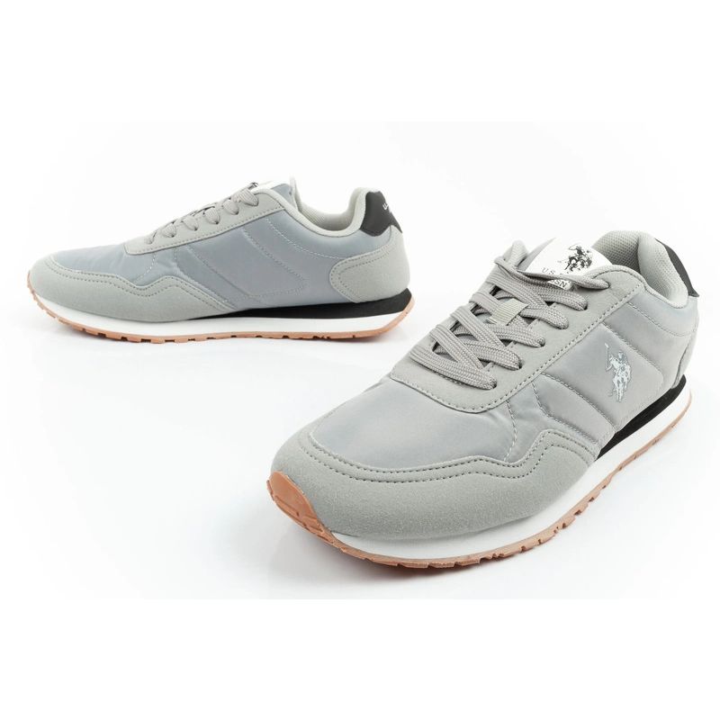 US Polo Assn sports shoes sneakers men's fashionable comfortable gray Your Sports Performance