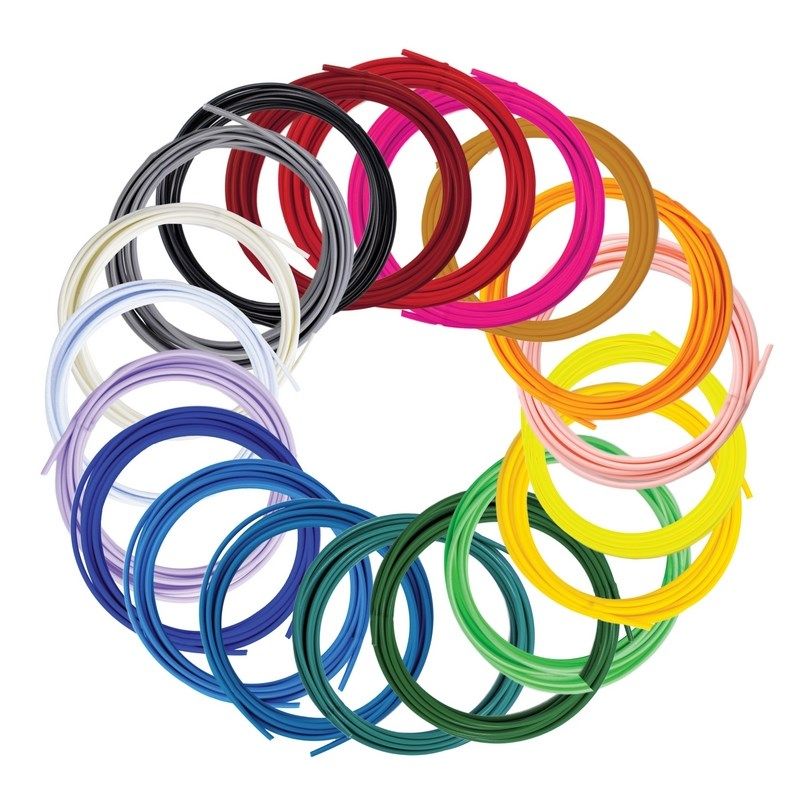 3DOODLER FLOW 20 COILS OF 4.8M OF VIVID COLORS OF PLA FILAMENT 1.75MM FLOW-FILLS Filamenty do drukarek i długopisów 3D/Filamenty PLA Your Sports Performance