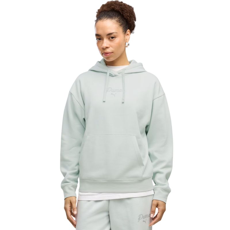 Women's Puma ESS Script Comfort Hoodie mint green 694136 29