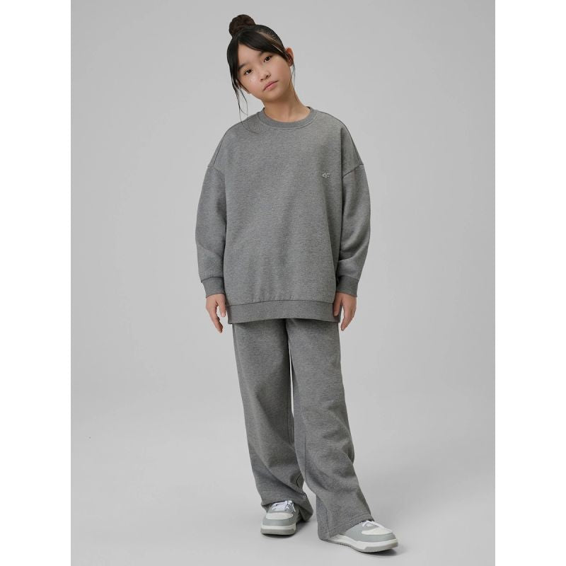 Girls' loose sweatshirt without hood 4F 4FJRSS26TSWSF2624-25M 4f