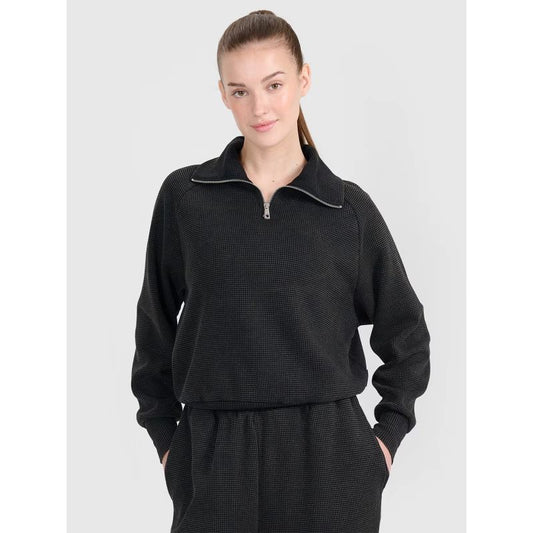 Oversized sweatshirt without a hood, unzipped, women's 4F 4FRSS25TSWSF2150-20S *Kategoria tymczasowa Your Sports Performance